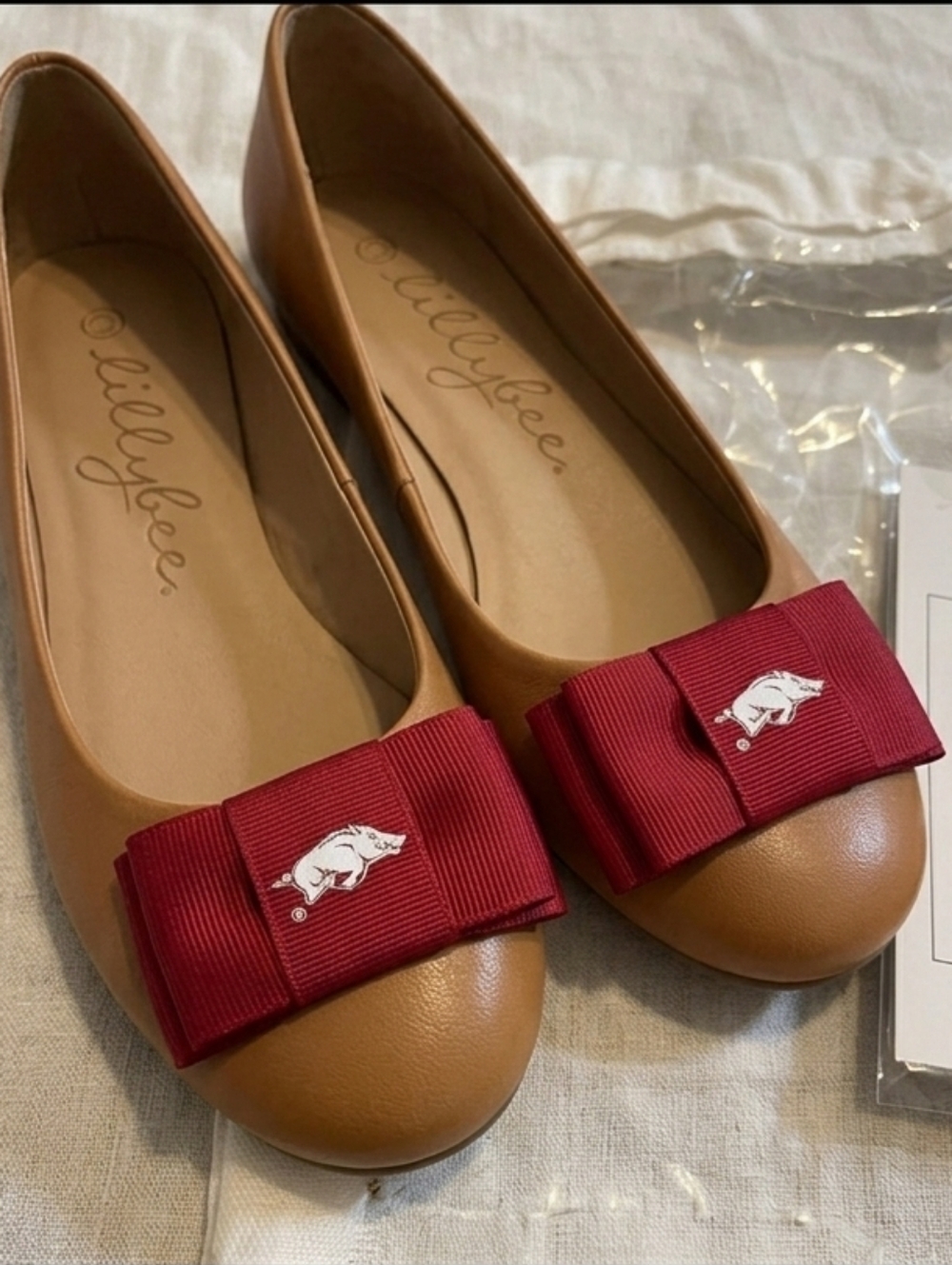 Arkansas Razorback Lillybee U Shoe Clips NCAA Sorority‎ Cheer Alumn 📣